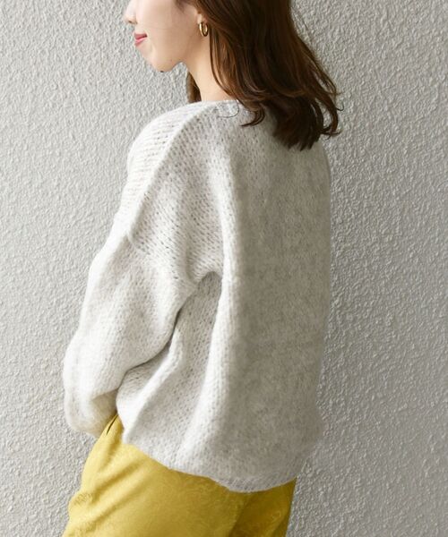TRICOTS JEAN MARC(トリコットジーンマルク)の「【SHIPS any別注】TRICOTS JEAN MARC: クルーネック ニット プルオーバー(ニット/セーター・レディース・ライトブルー/クリーム/ナチュラル・ONE SIZE)」の15枚目の写真