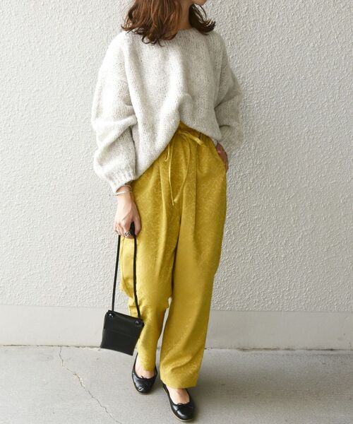TRICOTS JEAN MARC(トリコットジーンマルク)の「【SHIPS any別注】TRICOTS JEAN MARC: クルーネック ニット プルオーバー(ニット/セーター・レディース・ライトブルー/クリーム/ナチュラル・ONE SIZE)」の17枚目の写真