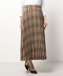 Lugnoncure | チェックアコーディオンプリーツスカート(スカート)