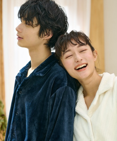 TERRITOIRE(テリトワール)の「LADIES ''ふわもこ'' コーデュロイ'' パジャマ 上下セット(ルームウェア/パジャマ・レディース・チャコールグレー/ネイビー/ベージュ/オフホワイト・LARGE/MEDIUM)」の15枚目の写真