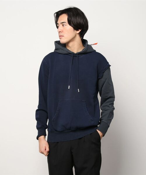 メンズ スウェットパーカー パッチ Abeah を購入できます Diesel パッチ パーカー スウェットパーカー レイヤード Diesel ディーゼル のパーカー メンズ Diesel ディーゼル のファッション