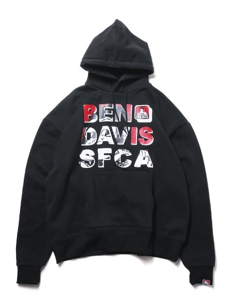 BEN DAVIS(ベンデイビス)の「《BEN DAVIS》PRINT PARKA(パーカー・メンズ・ブラック/ミント/パープル/ベージュ系・MEDIUM/LARGE/X-LARGE/SMALL)」の3枚目の写真