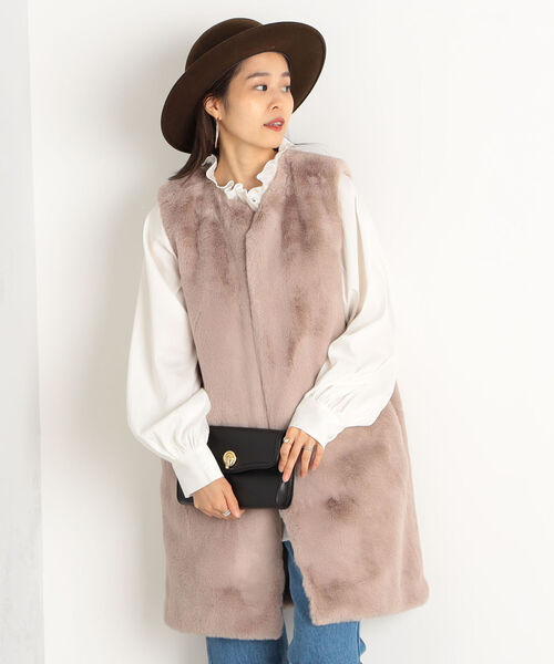 fredy repit(フレディレピ)の「【WEB限定】ボリュームスリーブフリルスタンドカラーシャツ(前後2WAY)(シャツ/ブラウス・レディース・ライトブルー/ブラック/オフホワイト・38)」の8枚目の写真