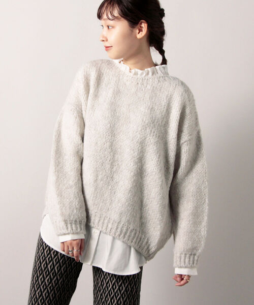 fredy repit(フレディレピ)の「【WEB限定】ボリュームスリーブフリルスタンドカラーシャツ(前後2WAY)(シャツ/ブラウス・レディース・ライトブルー/ブラック/オフホワイト・38)」の18枚目の写真