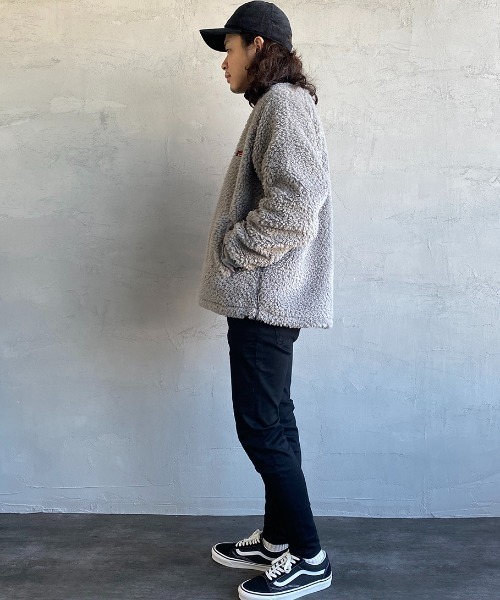 セール】[HELLO CALIF/ハローカリフ] ボアフリースボンバージャケット