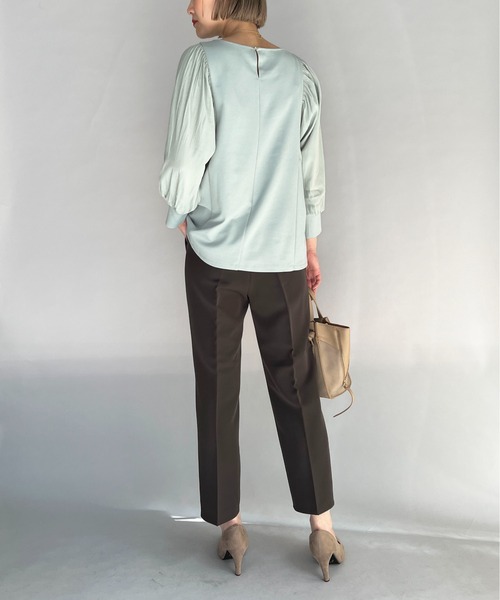 PICCIN（ピッチン）の「ストレッチテーパードパンツ(NANO TEX)（その他パンツ・レディース・チャコールグレー/ブラック・M）」の15枚目の写真