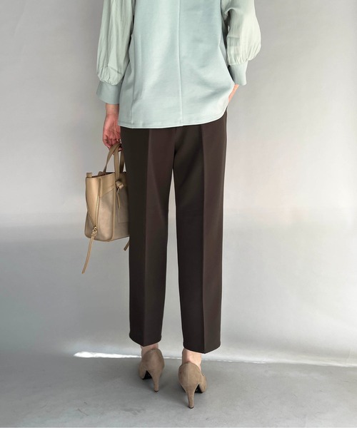 PICCIN（ピッチン）の「ストレッチテーパードパンツ(NANO TEX)（その他パンツ・レディース・チャコールグレー/ブラック・M）」の12枚目の写真