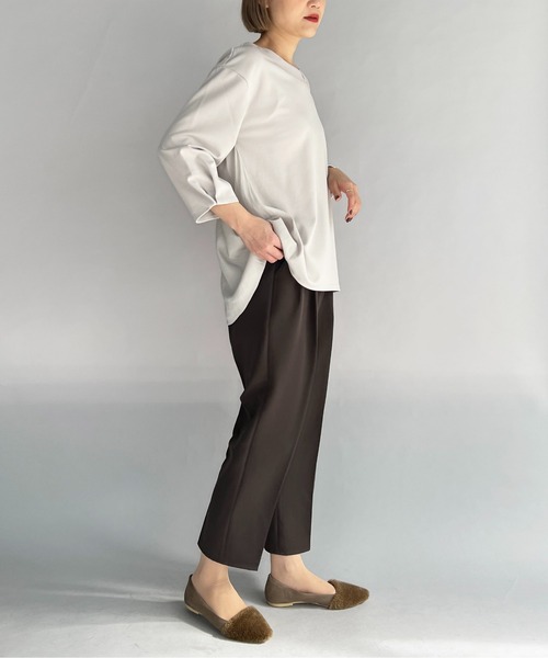 PICCIN（ピッチン）の「ストレッチテーパードパンツ(NANO TEX)（その他パンツ・レディース・チャコールグレー/ブラック・M）」の20枚目の写真