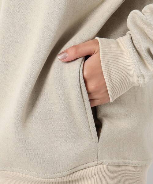 BASECONTROL(ベースコントロール)の「◆Horizon dream 配色デザインパーカー(パーカー・レディース・ブラック/アイボリー/ブラウン系・99)」の8枚目の写真