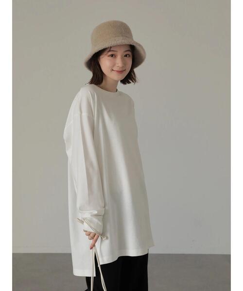 AMERICAN HOLIC(アメリカンホリック)の「裾スリットカットチュニック(Tシャツ/カットソー・レディース・オフホワイト/その他7・M/L)」の14枚目の写真