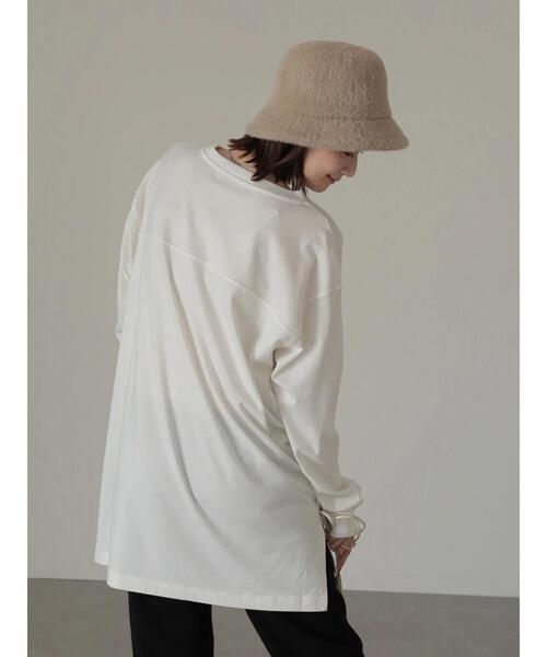 AMERICAN HOLIC(アメリカンホリック)の「裾スリットカットチュニック(Tシャツ/カットソー・レディース・オフホワイト/その他7・M/L)」の16枚目の写真