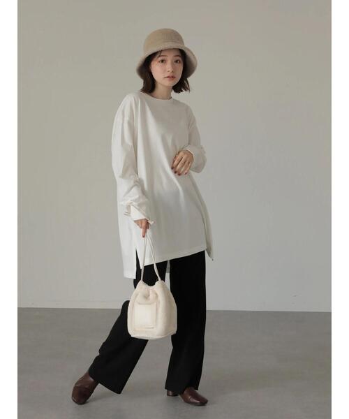 AMERICAN HOLIC(アメリカンホリック)の「裾スリットカットチュニック(Tシャツ/カットソー・レディース・オフホワイト/その他7・M/L)」の18枚目の写真