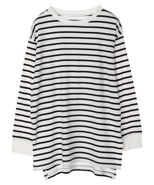 AMERICAN HOLIC(アメリカンホリック)の「裾スリットカットチュニック(Tシャツ/カットソー・レディース・オフホワイト/その他7・M/L)」の2枚目の写真