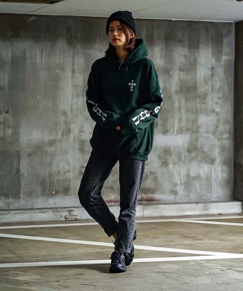 DOGTOWN（ドッグタウン）の「CROSS SLEEVE HOODIE SWEAT PARKA/DOGTOWN