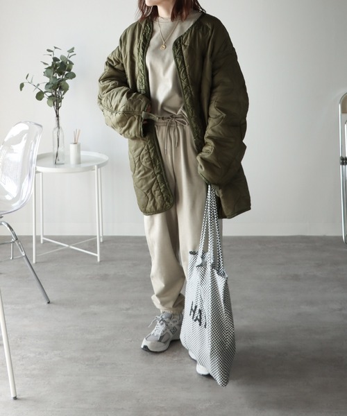 COURO（コウロ）の「裏シャギーフェイクスエードスウェットパンツ（スウェットパンツ・レディース・ライトグレー/ブラック/ベージュ/ブラウン/アイボリー・M/L）」の10枚目の写真