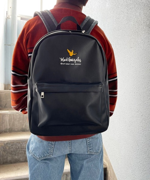 Mark Gonzales(マーク・ゴンザレス)の「MARK GONZALES/マークゴンザレス エコレザー ベーシックバックパック(バックパック/リュック・メンズ・ブラック・FREE)」の4枚目の写真