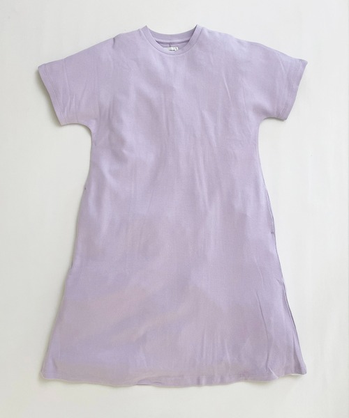 ARCH & LINE(アーチアンドライン)の「オーガニックコットンワッフルワンピース OG HONEYCOMB DRESS(ワンピース・レディース・チャコールグレー/ライム/ラベンダー・2/1)」の3枚目の写真