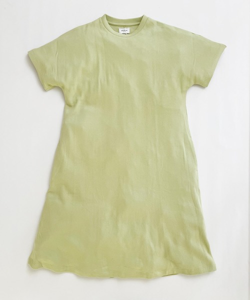 ARCH & LINE(アーチアンドライン)の「オーガニックコットンワッフルワンピース OG HONEYCOMB DRESS(ワンピース・レディース・チャコールグレー/ライム/ラベンダー・2/1)」の1枚目の写真