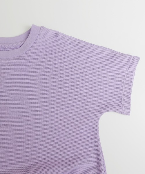 ARCH & LINE(アーチアンドライン)の「オーガニックコットンワッフルワンピース OG HONEYCOMB DRESS(ワンピース・レディース・チャコールグレー/ライム/ラベンダー・2/1)」の7枚目の写真