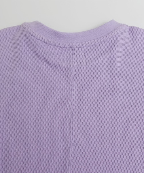 ARCH & LINE(アーチアンドライン)の「オーガニックコットンワッフルワンピース OG HONEYCOMB DRESS(ワンピース・レディース・チャコールグレー/ライム/ラベンダー・2/1)」の5枚目の写真