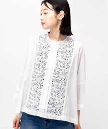 【 marble sud / マーブルシュッド 】 レースパンダ 羽織りブラウス シャツ 05CS069029 LTM