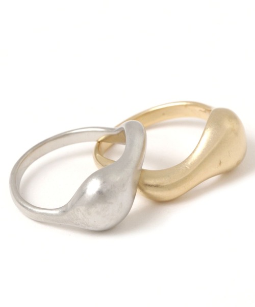 Heather(ヘザー)の「ボールドニュアンスリング 263847(リング・レディース・シルバー/ゴールド・ONE SIZE)」の4枚目の写真