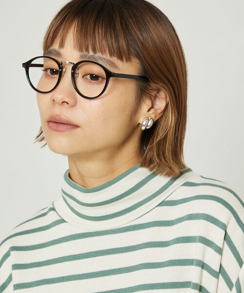 ブルーライトカットボストン 伊達眼鏡