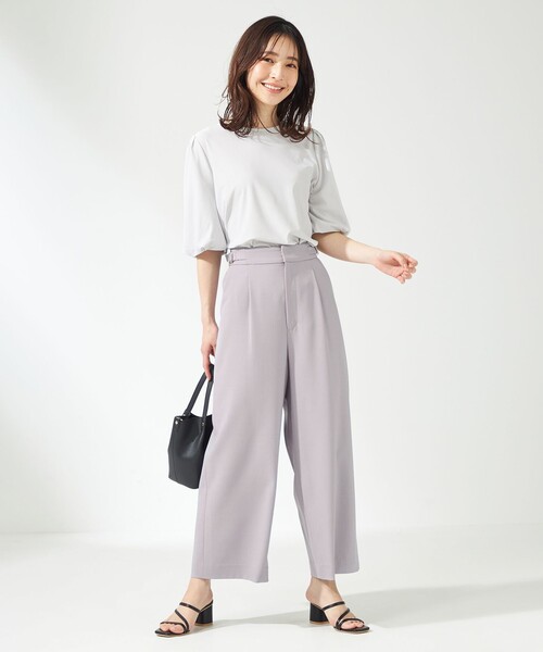 ANY SIS(エニィスィス)の「【洗える】サイドバックル ワイドパンツ(その他パンツ・レディース・ライトグレー系/ベージュ系/ネイビー系/ライラック系・1/2/3)」の13枚目の写真