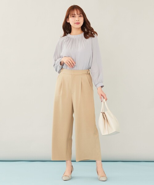 ANY SIS(エニィスィス)の「【洗える】サイドバックル ワイドパンツ(その他パンツ・レディース・ライトグレー系/ベージュ系/ネイビー系/ライラック系・1/2/3)」の14枚目の写真