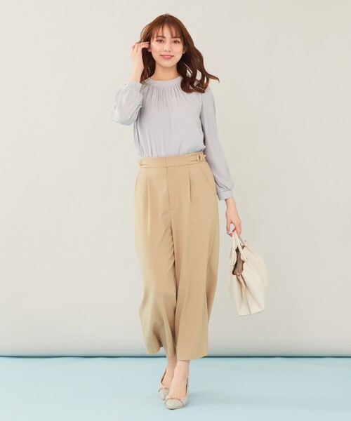 ANY SIS(エニィスィス)の「【洗える】サイドバックル ワイドパンツ(その他パンツ・レディース・ライトグレー系/ベージュ系/ネイビー系/ライラック系・1/2/3)」の15枚目の写真