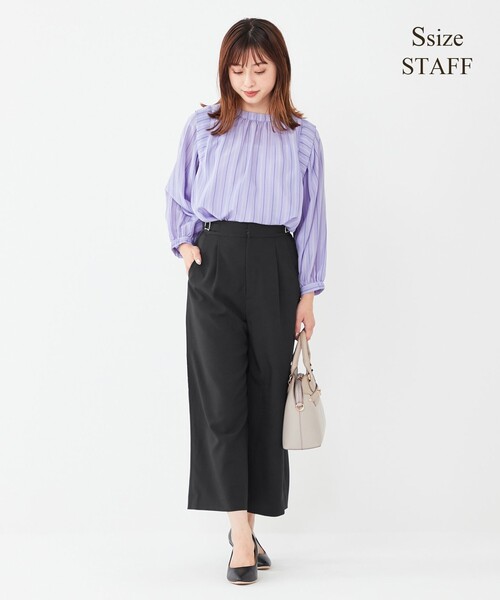ANY SIS(エニィスィス)の「【洗える】サイドバックル ワイドパンツ(その他パンツ・レディース・ライトグレー系/ベージュ系/ネイビー系/ライラック系・1/2/3)」の19枚目の写真