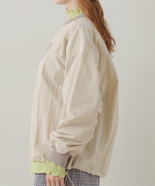 DOUBLE NAME（ダブルネーム）の「リプ襟布帛ドロストプルオーバー（その他トップス・レディース・ベージュ/スミクロ/キナリ・FREE）」の16枚目の写真