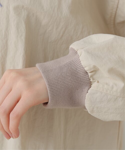 DOUBLE NAME（ダブルネーム）の「リプ襟布帛ドロストプルオーバー（その他トップス・レディース・ベージュ/スミクロ/キナリ・FREE）」の20枚目の写真