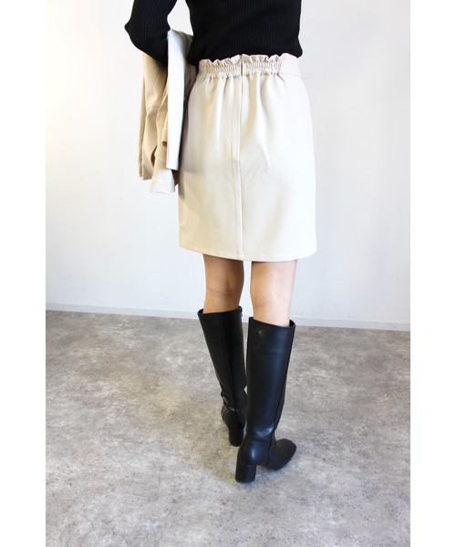 MLI'A（エムリア）の「台形ミニスカート(セットアップ対応)（スカート・レディース・ブラック/ライトベージュ/チェック・FREE）」の12枚目の写真