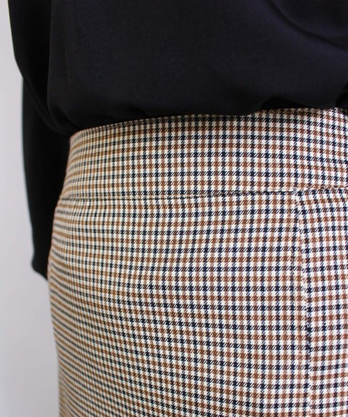 MLI'A（エムリア）の「台形ミニスカート(セットアップ対応)（スカート・レディース・ブラック/ライトベージュ/チェック・FREE）」の14枚目の写真