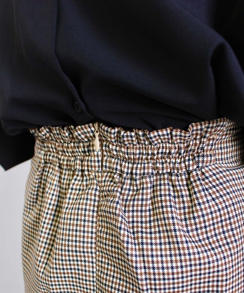 MLI'A（エムリア）の「台形ミニスカート(セットアップ対応)（スカート・レディース・ブラック/ライトベージュ/チェック・FREE）」の13枚目の写真