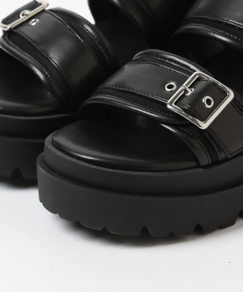 yページ 別注.OPEN TOE SANDALS SHARK SOLE | foot the coachr | レザー
