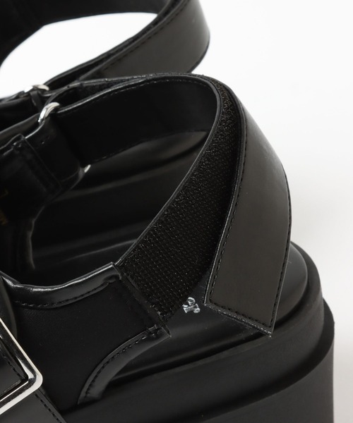 Heather（ヘザー）の「Wベルトボリュームサンダル  268953（サンダル・レディース・アイボリー/ブラック・S/M/L）」の10枚目の写真