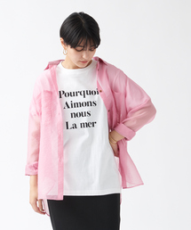 Rouge vif | 【東原妙子さんコラボカラー】シアーシャツ(シャツ/ブラウス)