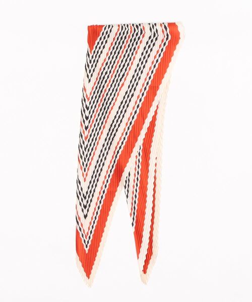 LBC(エルビーシー)の「ストライププリーツスカーフ(バンダナ/スカーフ・レディース・ネイビー/レッド/グリーン・FREE)」の12枚目の写真