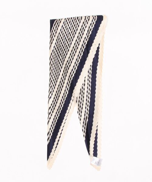 LBC(エルビーシー)の「ストライププリーツスカーフ(バンダナ/スカーフ・レディース・ネイビー/レッド/グリーン・FREE)」の14枚目の写真