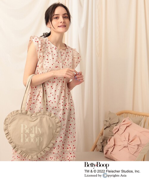 couture brooch(クチュールブローチ)の「◆Betty Boop(TM)コラボ バッグ(トートバッグ・レディース・ベビーピンク/ベージュ・00)」の11枚目の写真