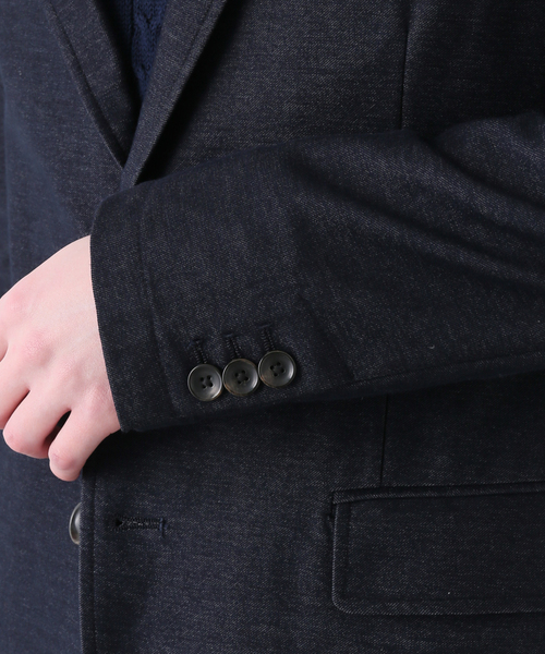 B.C STOCK（ベーセーストック）の「インレイデニムJK（テーラードジャケット・メンズ・ネイビー・SMALL/MEDIUM/LARGE）」の10枚目の写真