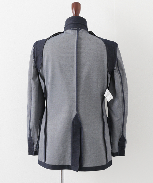 B.C STOCK（ベーセーストック）の「インレイデニムJK（テーラードジャケット・メンズ・ネイビー・SMALL/MEDIUM/LARGE）」の17枚目の写真