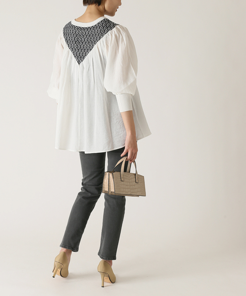 Simplicite（サンプリシテ）の「アコーディオンバッグ（ショルダーバッグ・レディース・ベージュ/グレー/ブルー系その他・FREE）」の6枚目の写真