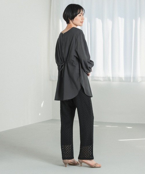 LEPSIM（レプシィム）の「レースイージーパンツ　265065（その他パンツ・レディース・アイボリー/ブラック・MEDIUM/LARGE）」の6枚目の写真