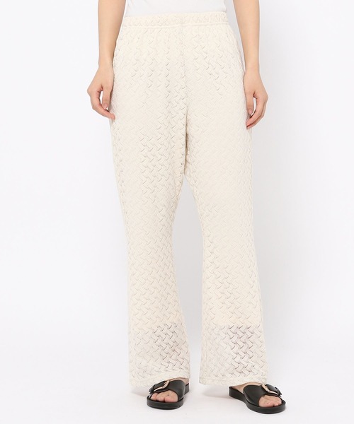 LEPSIM（レプシィム）の「レースイージーパンツ　265065（その他パンツ・レディース・アイボリー/ブラック・MEDIUM/LARGE）」の7枚目の写真