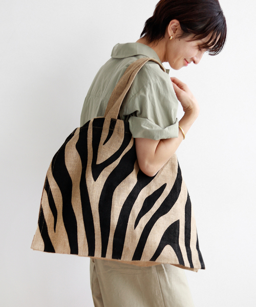 MAISON BENGAL(マイソンベンガル)の「《追加》【MAISON BENGAL】ANINAL TOTE:トートバッグ(トートバッグ・レディース・ベージュ/ブラウン/ベージュ系その他・FREE)」の10枚目の写真