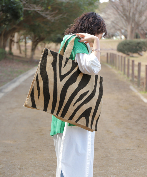 MAISON BENGAL(マイソンベンガル)の「《追加》【MAISON BENGAL】ANINAL TOTE:トートバッグ(トートバッグ・レディース・ベージュ/ブラウン/ベージュ系その他・FREE)」の8枚目の写真
