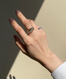 y/m by RIKA | ストライプワイドリング(リング)